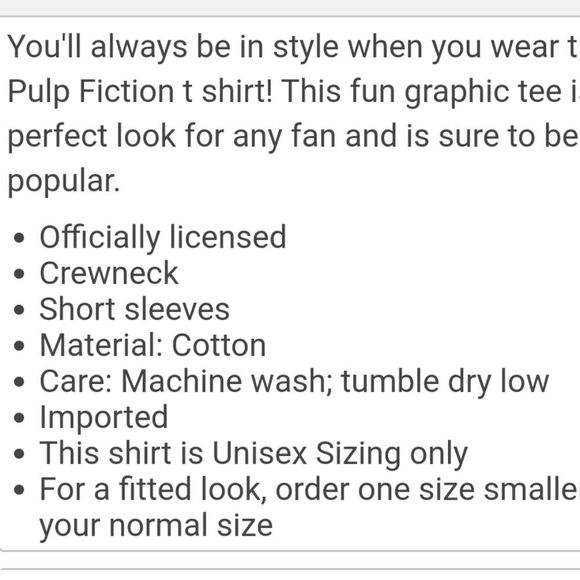 Spencer's Pulp Fiction Scene S/S T-Shirt - Picture 2 of 5